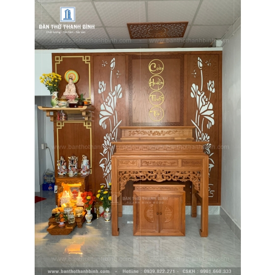 KHÔNG GIAN THỜ PHẬT VÀ GIA TIÊN ĐẸP S1