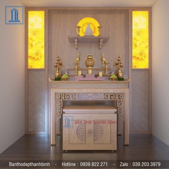 Một số mẫu bàn thờ chung cư đẹp tại Hồ Chí Minh