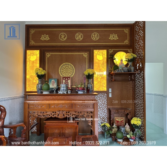 Mẫu bàn thờ gia tiên đẹp tại Thủ Đức