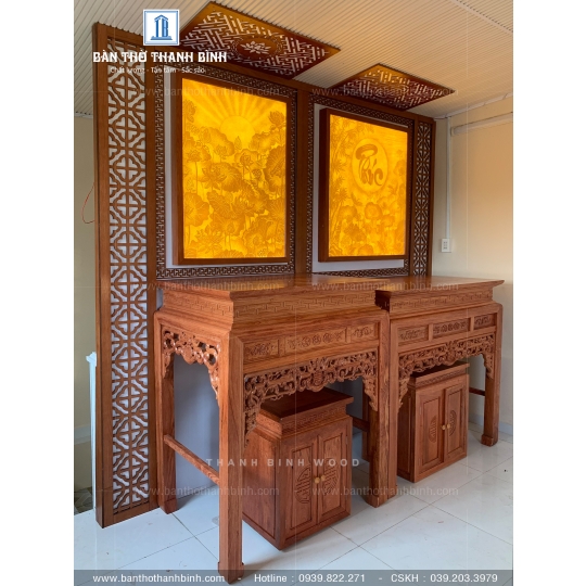MẪU PHÒNG THỜ CÔNG TRÌNH CÀ MAU