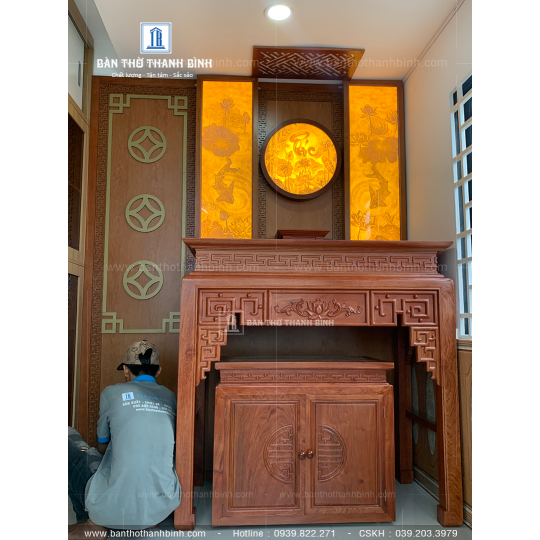 Bàn Thờ Phật Gỗ Hương Đá Cao Cấp Tại TP. Hồ Chí Minh
